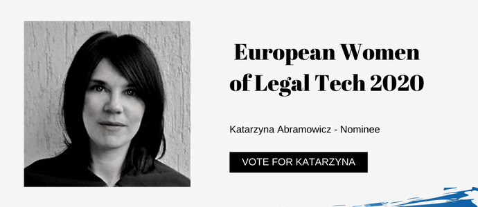 Katarzyna Abramowicz, CEO Specprawnik.pl, nominowana do europejskiej nagrody Women od Legal Tech 2020