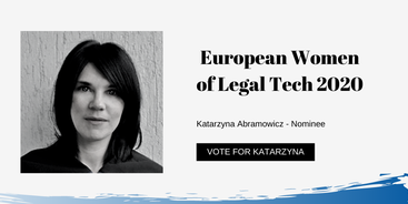 Katarzyna Abramowicz, CEO Specprawnik.pl, nominowana do europejskiej nagrody Women od Legal Tech 2020