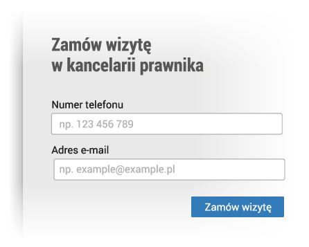 Umawianie wizyty w kancelarii