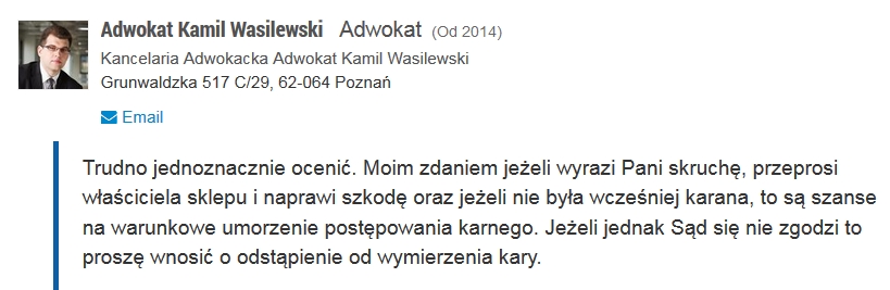 Odpowiedź mecenasa