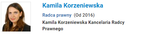 Specprawnik.pl Kamila Korzeniewska Kancelaria Radcy Prawnego